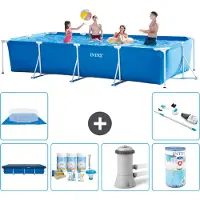 Intex Rechteckiger Frame Pool - 450x220x84 cm - 7-teilig S40308