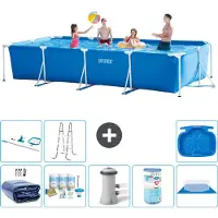 Intex Rechteckiger Frame Pool - 450x220x84 cm - 9-teilig S40278