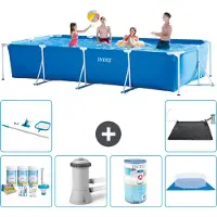 Intex Rechteckiger Frame Pool - 450x220x84 cm - 7-teilig S40292