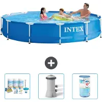 Intex Frame Pool Rund - 366x76 cm - 4-teilig S41541