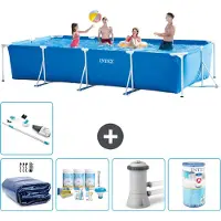 Intex Rechteckiger Frame Pool - 450x220x84 cm - 6-teilig S40256