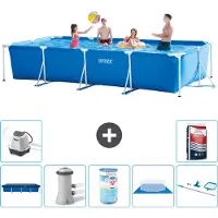 Intex Rechteckiger Frame Pool - 450x220x84 cm - 8-teilig S40269