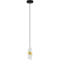 Nova Luce 9186937 Pendelleuchte SENECA Schwarz / Gold Aluminium / Acryl 3000 K 9 739 lm LED x
