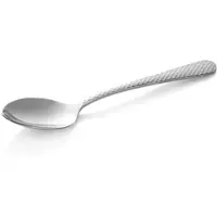 WAS Germany 12x Dessertlöffel CELESTE, 18,5 cm, mit strukturierter Oberfläche Chromnickelstahl 18/10