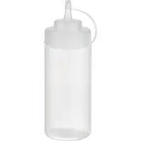 Aps 93253 Quetschflasche, 6er-Set, Polyethylen, 490 ml, Ø 7 cm, Höhe 20 cm, Einfüllöffnung Ø 5,5 cm, transparent