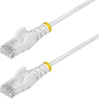 StarTech.com .com N6PAT250CMWHS, 2,5 m, Cat6, U/UTP (UTP), RJ-45, RJ-45, Weiß