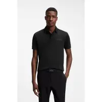 BOSS Paddy Structure 10280616 Green Kurzarm-poloshirt