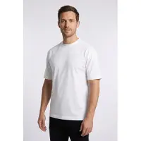 BOSS T-Shirt "Te Dye Relaxed Fit" 100% Cotton Jersey Mock Neck Logo Centered