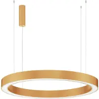 Nova Luce MORBIDO LED Pendelleuchte Messing 80W Steuerbare Lichtfarbe 200x100cm dimmbar 9345646