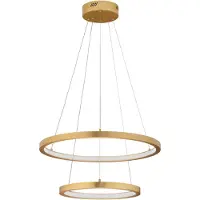 Nova Luce EMPATIA LED Pendelleuchte Messing 60W Warmweiss 120x60cm dimmbar 9172866