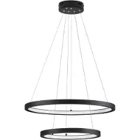 Lyora EMPATIA LED Pendelleuchte Schwarz 60W Warmweiss 120x60cm dimmbar 9172864