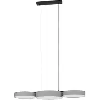 Eglo BARBANO-Z Hängeleuchte Hängelampe Pendellampe Pendelleuchte - L82 x B30 x H110 cm - schwarz - 3X7,5W inkl. - IP20