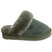 Rohde Hausschuhe Genova 7080 Damen Olive-Schuhgröße 38