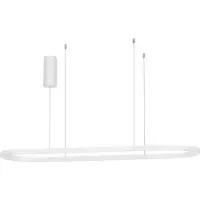 Lyora CUPPE LED Pendelleuchte Weiß 56W Warmweiss 120x35x200cm dimmbar 9345625