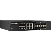 Qnap QSW-3216R-8S8T, Unmanaged, L2, 10G Ethernet (100/1000/10000), Rack-Einbau