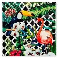 Excelsa Untersetzer Tropical Chic Keramik 15x1x15 cm Bunt