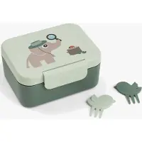 Done by Deer Tiny Trails Brotdose mit Snack Picks, Green