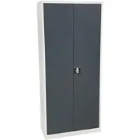 Ceha Flügeltüren- und Stahlschrank Classic 180 x 80 x 38 cm mit Türen in RAL7016 (anthrazitgrau)