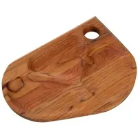 Tramontina Snack-Brett, Teakholz, 3 x 32 x 25 cm