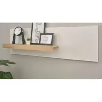 Furn.Design Aktenregal weiß matt, Eiche Wotan 140 cm, Wandregal für Homeoffice und Büro | Gr.: onesize