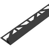 DURAL Viertelkreisprofil Aluminium schwarz matt (H= 10 mm, L= 300 cm)