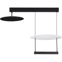 Nova Luce 9580678 Deckenleuchte DIONA Schwarz / Weiß Aluminium dimmbar 3000 K 35 2420 lm LED x
