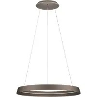 Nova Luce LED Pendelleuchte Ormi dimmbar 52W CCT warmweiss 2700/3000K Champagnergold Aluminium Ø60cm 9030523