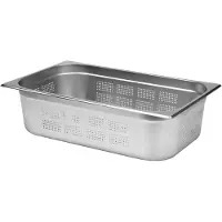YATO Profi GN Gastronorm Behälter Edelstahl gelocht 1/1 150mm