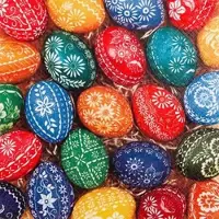 Home Fashion , Hand Crafted Eggs, Cocktail-Servietten aufgefaltetes Maß 25 cm x 25 cm, im Viertelfalz, 20 Stück pro Pack, 12 Pack pro Karton