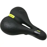 Newton Ergonomic City-Sattel aus schwarzem Elastomer mit Formgedächtnis und zentralem Loch