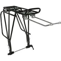 P2r Fahrrad-Hinterradgepäckträger mit verstellbarem Alu-Gestänge, Nabenbefestigung mit Hohlachse und Scheibenbremskompatibilität 130-135Mm