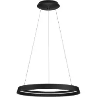 Nova Luce LED Pendelleuchte Ormi dimmbar 52W CCT warmweiss 2700/3000K Schwarz Aluminium Ø60cm 9030522