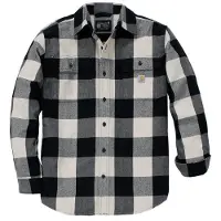 Carhartt Hubbard Loose LS Plaid Shirt oat milk (A16) S REG