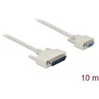 DeLOCK 86877, Beige, 10 m, D-Sub 25 Pin, D-Sub 9 Pin, Männlich, Weiblich