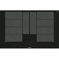 Siemens EX801LYC1E, Schwarz, Integriert, Zonen-Induktionskochfeld, Glaskeramik, 4 Zone(n), 4 Zone(n)
