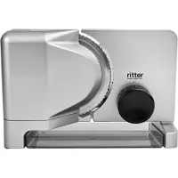 Ritter Allesschneider "E 16 Duo-Plus silberfarben", silber (silberfarben), B:22,5cm H:23cm T:33,5cm, Allesschneider, Allesschneider