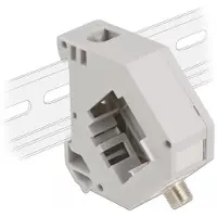 DeLOCK Hutschienenadapter mit Keystone F Buchse zu F Buchse