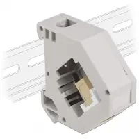 DeLOCK Hutschienenadapter mit SC Simplex zu SC Simplex Buchse, beige