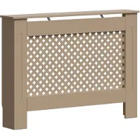 vidaXL Heizkörperverkleidung 112x19x81,5 cm MDF