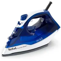 Tefal FV2838, Trocken- & Dampfbügeleisen, Cerilium-Sohle, 1,9 m, 180 g/min, Blau, Weiß, 40 g/min