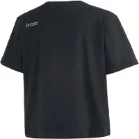 Maier Sports T-Shirt "MS FAV Tee Cropped W", Damen, Gr. S, schwarz, 100% Baumwolle, Rundhals, Shirts T-Shirt, Damen Crop Shirt