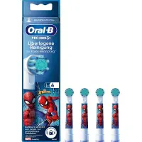 Oral-B Aufsteckbürsten Pro Kids Spiderman , 4er Pack , Kinder ab 3 Jahre - Extra Weiche Borsten