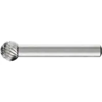 PFERD Frässtift KUD Ø 10 mm Kopflänge 9 mm Schaft-Ø 6 mm HSS Verzahnung 3