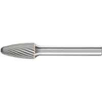 PFERD Hartmetall-Frässtift mit 6-mm-Schaft, Rundbogenform RBF (Baumform), Zahnung 3