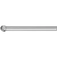 PFERD Hartmetall-Kleinfrässtift mit 3-mm-Schaft, Kugelform KUD, Zahnung 4