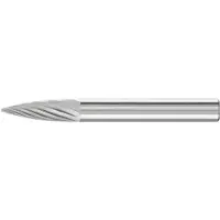 PFERD Hartmetall-Frässtift mit 6-mm-Schaft, Geschossform SPG (Spitzbogen), Zahnung 3