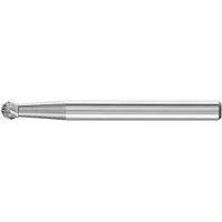 PFERD Hartmetall-Kleinfrässtift mit 3-mm-Schaft, Kugelform KUD, Zahnung 4