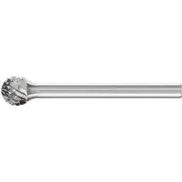 PFERD Hartmetall-Kleinfrässtift mit 3-mm-Schaft, Kugelform KUD, Zahnung 4