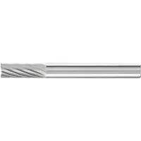 PFERD Hartmetall-Frässtift mit 6-mm-Schaft, Zylinderform ZYA-S, mit Stirnverzahnung, Zahnung 3