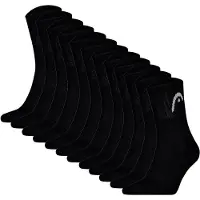 Head Kurzsocken "Socken All Sports Training Short Crew 12P 12er Pack", Damen, Gr. 39-42, schwarz, Obermaterial: 78% Baumwolle CO. 16% Polyester PES. 4% Polyamid PA. 2% Elasthan EL., Socken Kurzsocken